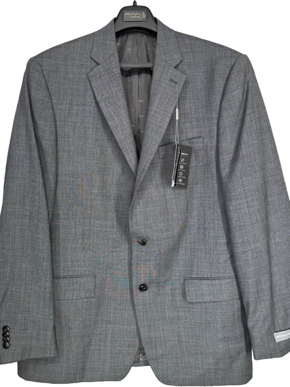Michael Kors Kaplan Gray Two-Button Suit Blazer